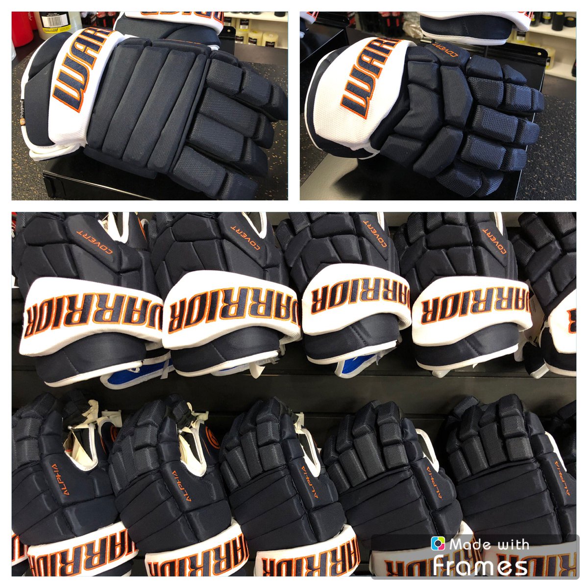 Brand new #customgloves from @WarriorHockey have arrived. #blazers #kamloops