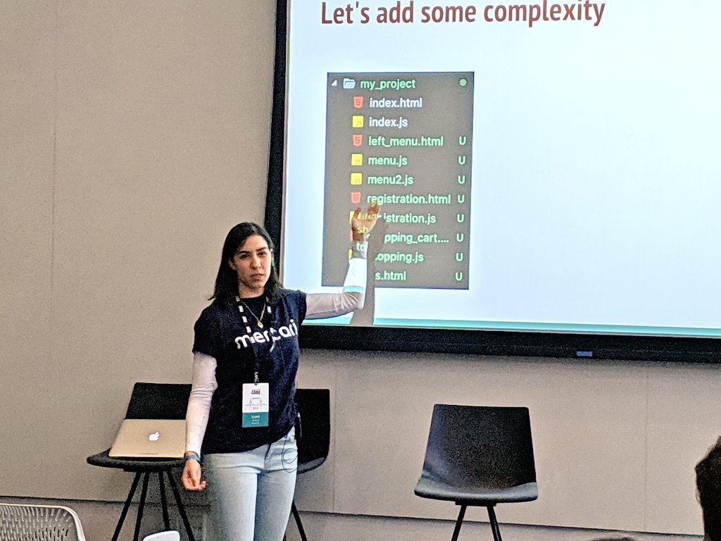 wkinprogress's tweet photo. #wwcode #CONNECT2019 great presentation from @tuttiq on ways to scale software. Lots of great advice on both teams, processes and codebase! https://t.co/Tk5awvJrpq