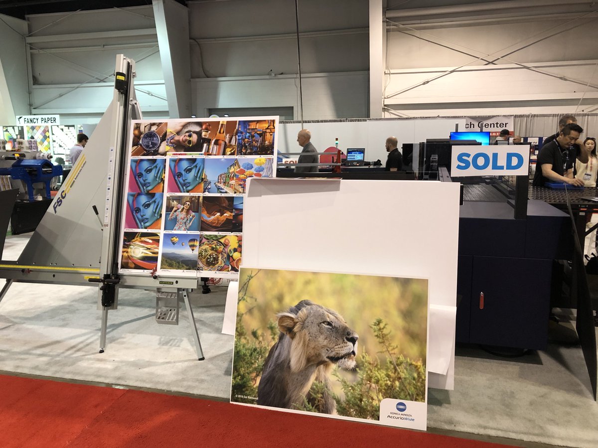 KonicaMinoltaCA's tweet photo. That’s a wrap on #GraphicsCanada2019! We would like to thank everyone that came out to the show and stopped by Konica Minolta’s booth. See everyone next time! https://t.co/nK93XoaUUg