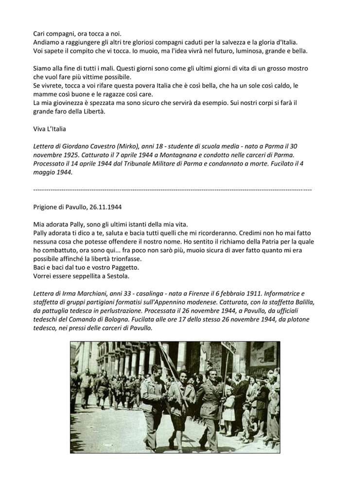 Nadia Rizzo Aspettando Il 25 Aprile Da Lettere Dei Condannati A Morte Della Resistenza Non Per Odio Ma Per Dignita Gloria Eterna A Tutti I Combattenti Per Liberta T Co E4jkstkycm