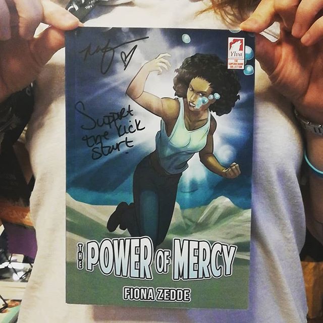 YlvaPublishing's tweet photo. Nafeesa Williams aka Thunder wants you to support our Kickstarter! Check out the link in our bio! #nafeesawilliams #blacklightning #thunder #kickstarter #ThePowerOfMercy #wocinfiction  #wocincomics https://t.co/AbVdZfzDXe https://t.co/0j2le8ppZY