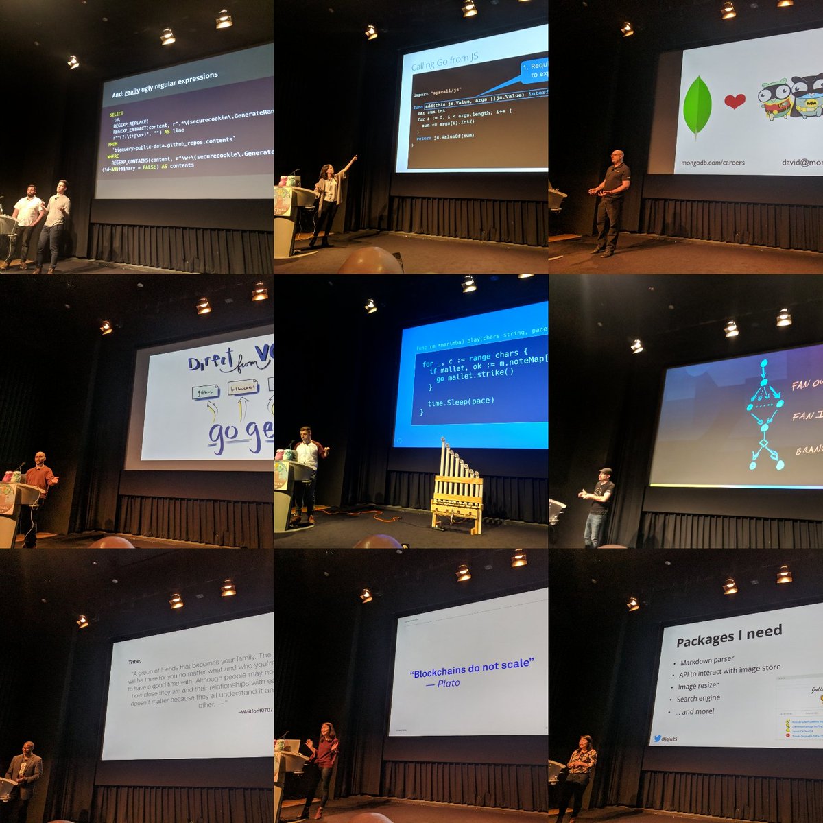 ianfoo's tweet image. Thanks to all involved (like #notsteve) for another wonderful #GothamGo. Its kooky intimacy is what keeps me coming back, and I never leave without making a handful of new gopher friends.

(Most but not all presenters are pictured here.)