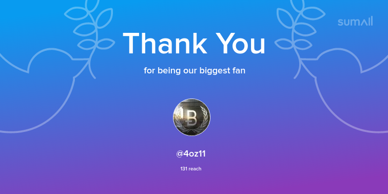 Our biggest fans this week: <a href="/4oz11/">4oz</a>. Thank you! via sumall.com/thankyou?utm_s…