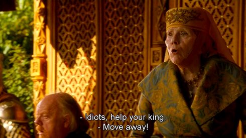 Olenna Tyrell really said all this while simultaneously poisoning Joffrey at his own wedding and completely got away with it. That was a power move.