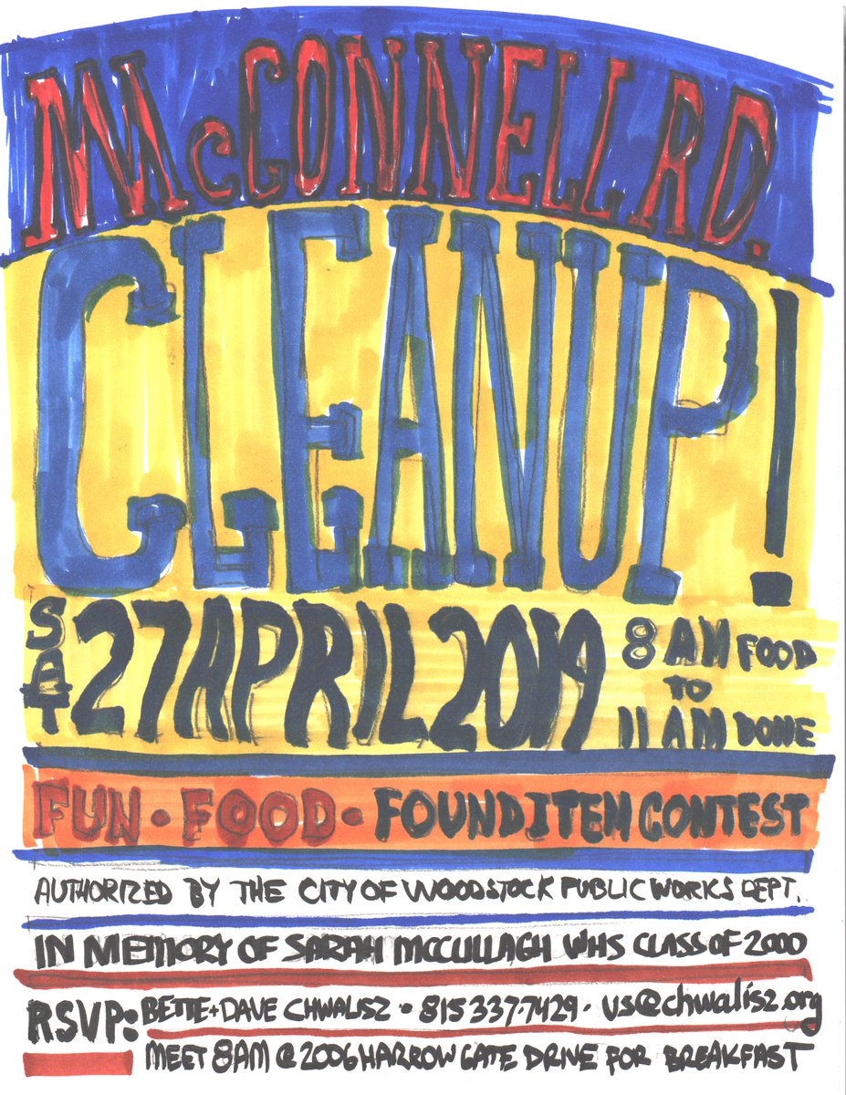 DaveTheC's tweet photo. Getting ready for the Adopt A Highway cleanup 27 April. Feeling inspired by 60s psychedelic posters, tried one for myself. Now I want to have a rock festival. https://t.co/UsISS3xgwD