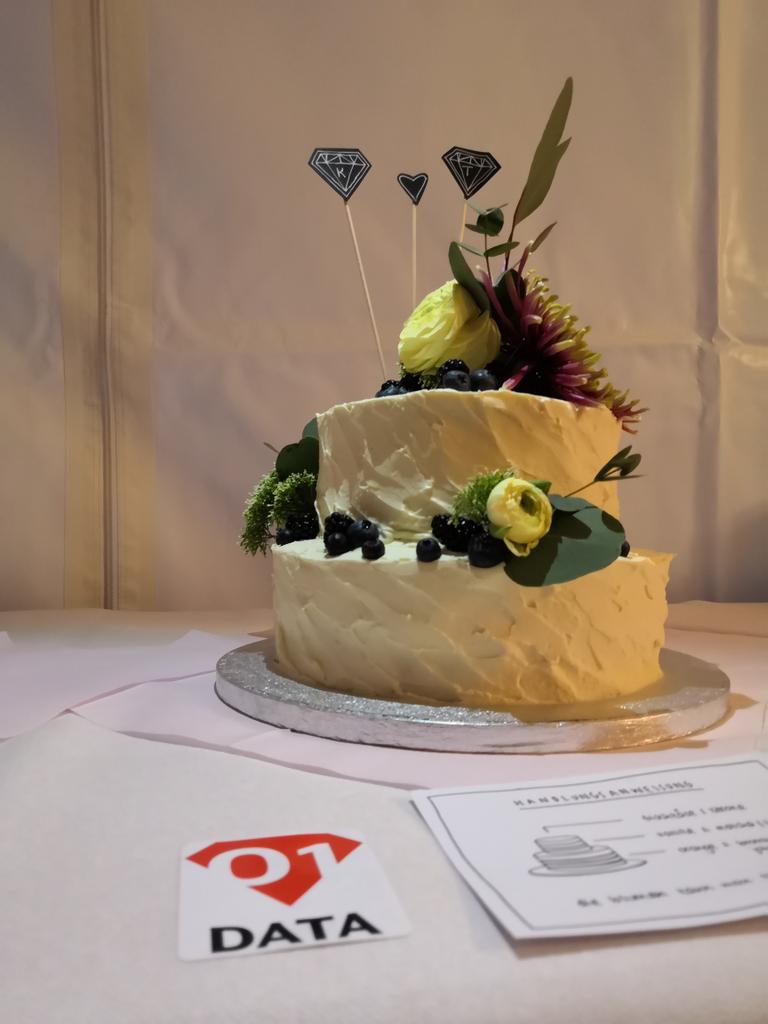 SBdmnn's tweet photo. ..wedding cake as a service by @ZeroOneData_DB 💞 all the best to the happy couple 💞 https://t.co/7MNpttjD8S