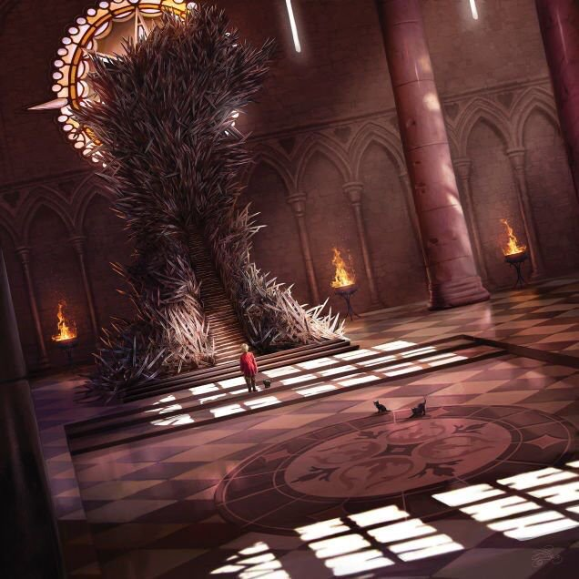 Thrones_Facts's tweet photo. This is how the Iron Throne is described as looking like in the books #GameofThrones https://t.co/h7zn1Tz6X2