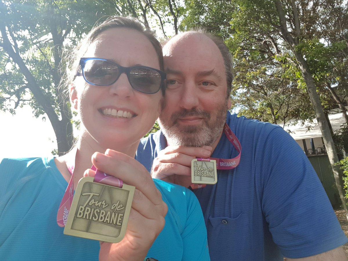 Fab morning on the #community ride as part of @tourdebrisbane. Well organised inclusive event! #cyclingiseasierthanwalking #brisbane #cycling #disability