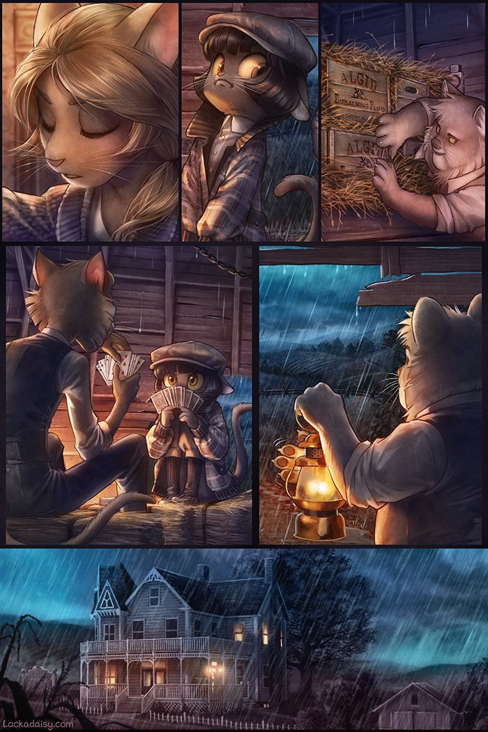 Previews from the latest comic update. Full comic over here -&gt; lackadaisy.com/comic.php?comi…
