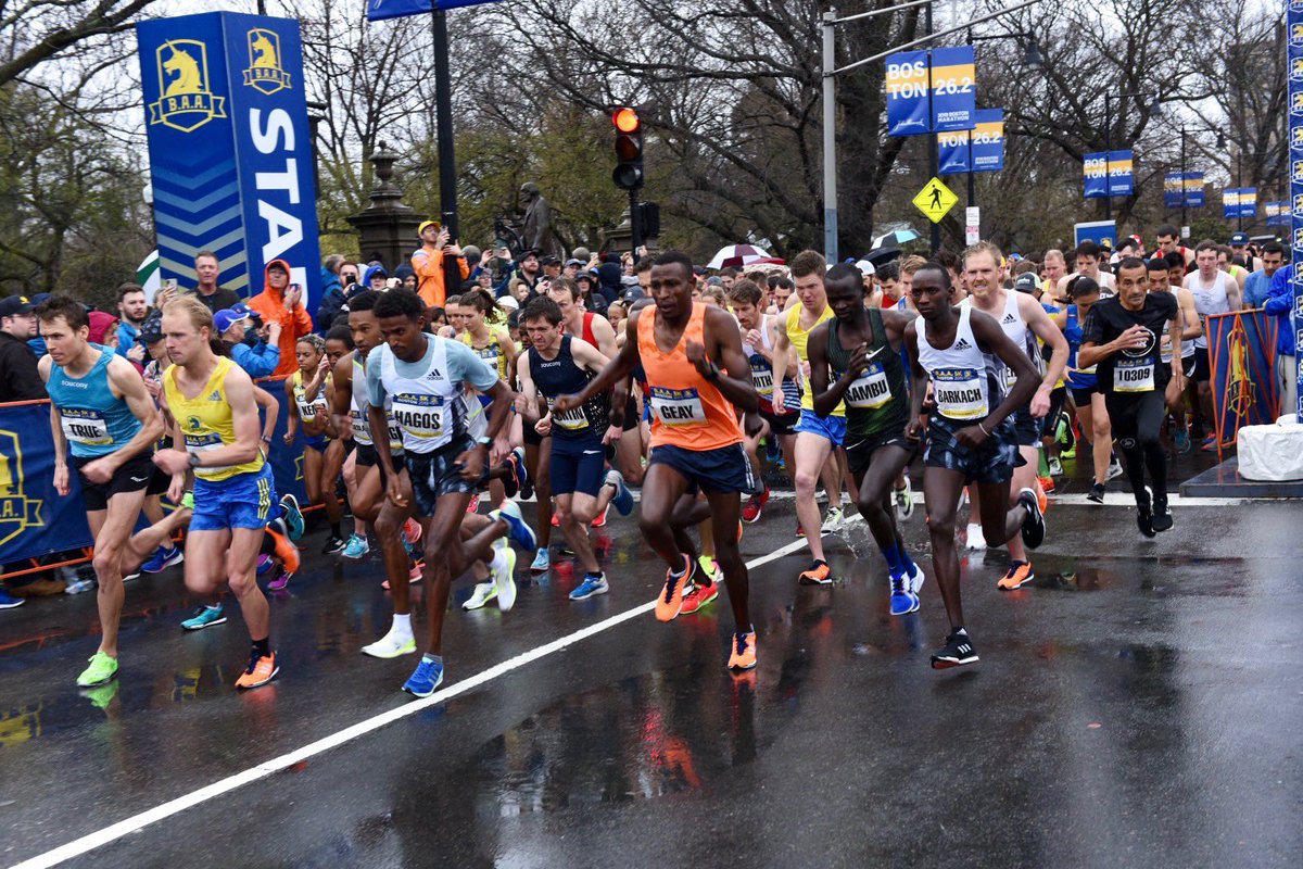 marty_walsh's tweet photo. I had a great time celebrating #OneBostonDay and look forward to continuing the celebrations tomorrow! 

Congratulations to the finishers of the 2019 @BAA 5K and to the Paget family on another successful @swanboats opening! https://t.co/nZkRd1nFed