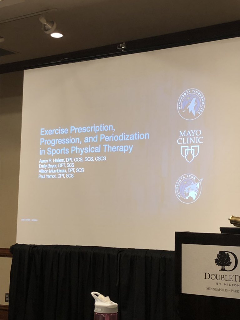 ChaseNierPT's tweet photo. Learning about exercise prescription and progression is something that can be applied in all populations of PT! Tailoring our plan around the specific goals of our patients and using feedback to adjust that plan is crucial to reaching the best outcome. #MNPTA #SportsPT @PYerhot https://t.co/ar8Jt3ImNa