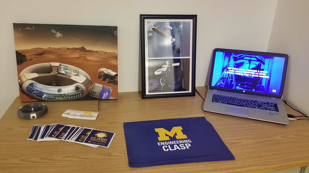 MichiganBLiSS's tweet photo. Thank you to everyone who came out and joined us for @UMengineering’s Aerospace Day! We had a great time showing students around our Argo build from last year, talking about our XHab projects, and seeing the enthusiastic looks on their faces! 😁🚀 https://t.co/nitBZdYTvX