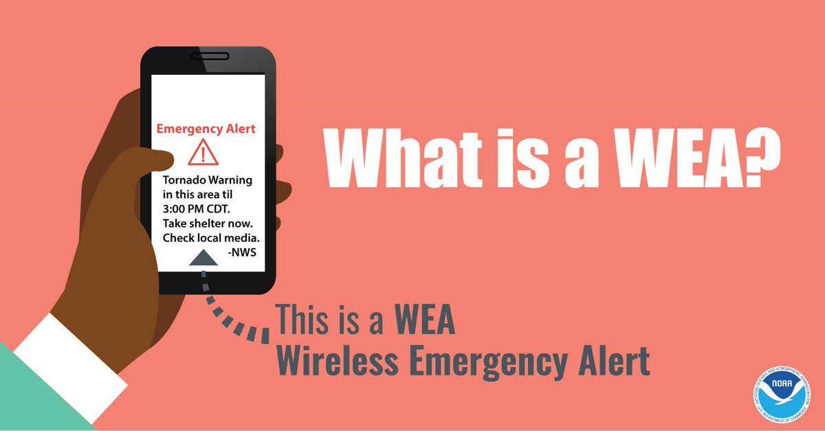 NWS's tweet photo. Remember that outdoor sirens aren't meant to alert you of tornadoes while you're indoors. For that, you need multiple ways to receive warnings while indoors. One - built into all modern smartphones - is Wireless Emergency Alerts. Learn more: https://t.co/4kEeRv52sZ https://t.co/GqaWqIndxY