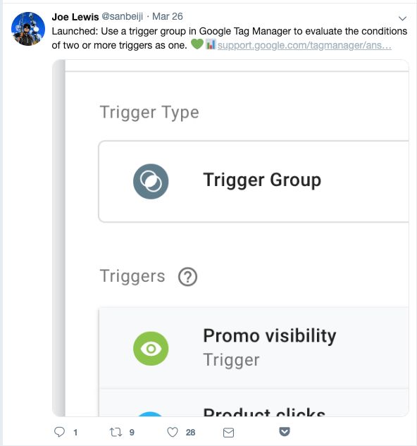 hrobinette13's tweet image. Here’s how to use Google Tag Manager’s new Trigger Groups buff.ly/2CYIgzo #google #triggergroup