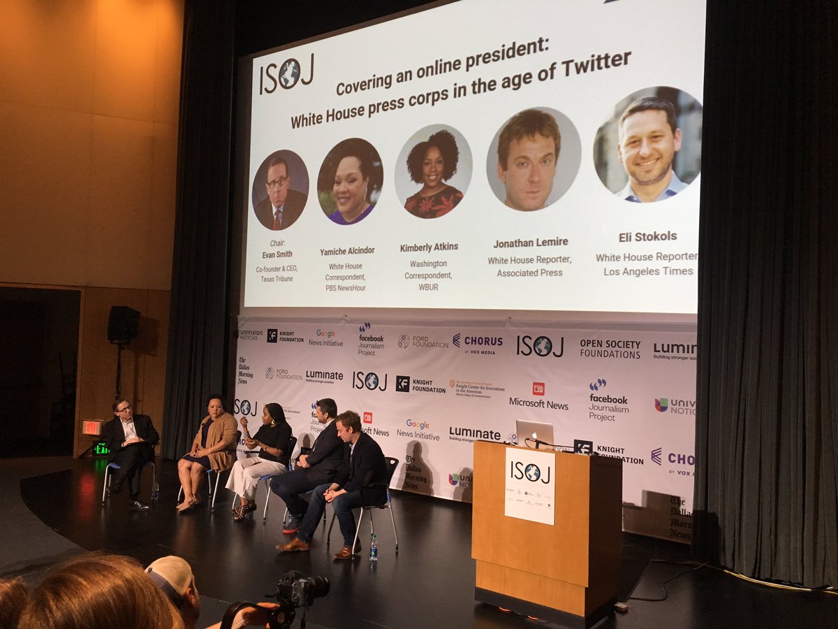 Fact checking the fact-check from the White House: “they know that it’s not true, you know that it’s not true, and they know that you know that it’s not true.” #ISOJ2019