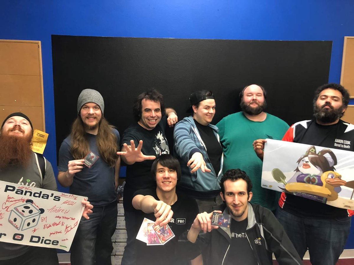 ufsccg's tweet photo. After 5 my rounds we have our Top 8 at the Arkansas Pro Tour Circuit. Top 8 will resume after a break. #universalfightingsystem #ccg #tcg #ptc #ufs https://t.co/aSoOXJMNja
