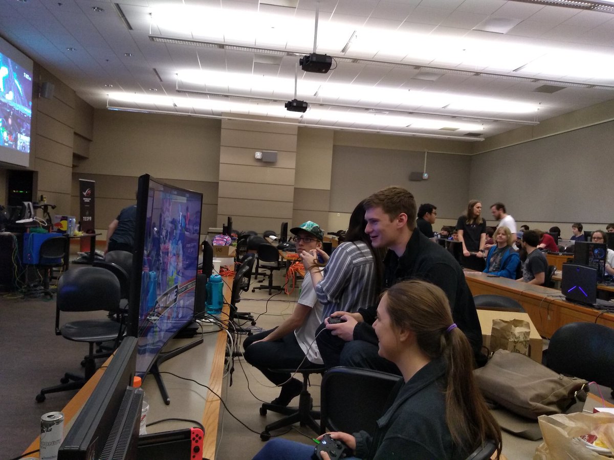 PurdueGamers's tweet photo. "Act natural, Lethal League players!" https://t.co/HK3acguk7R