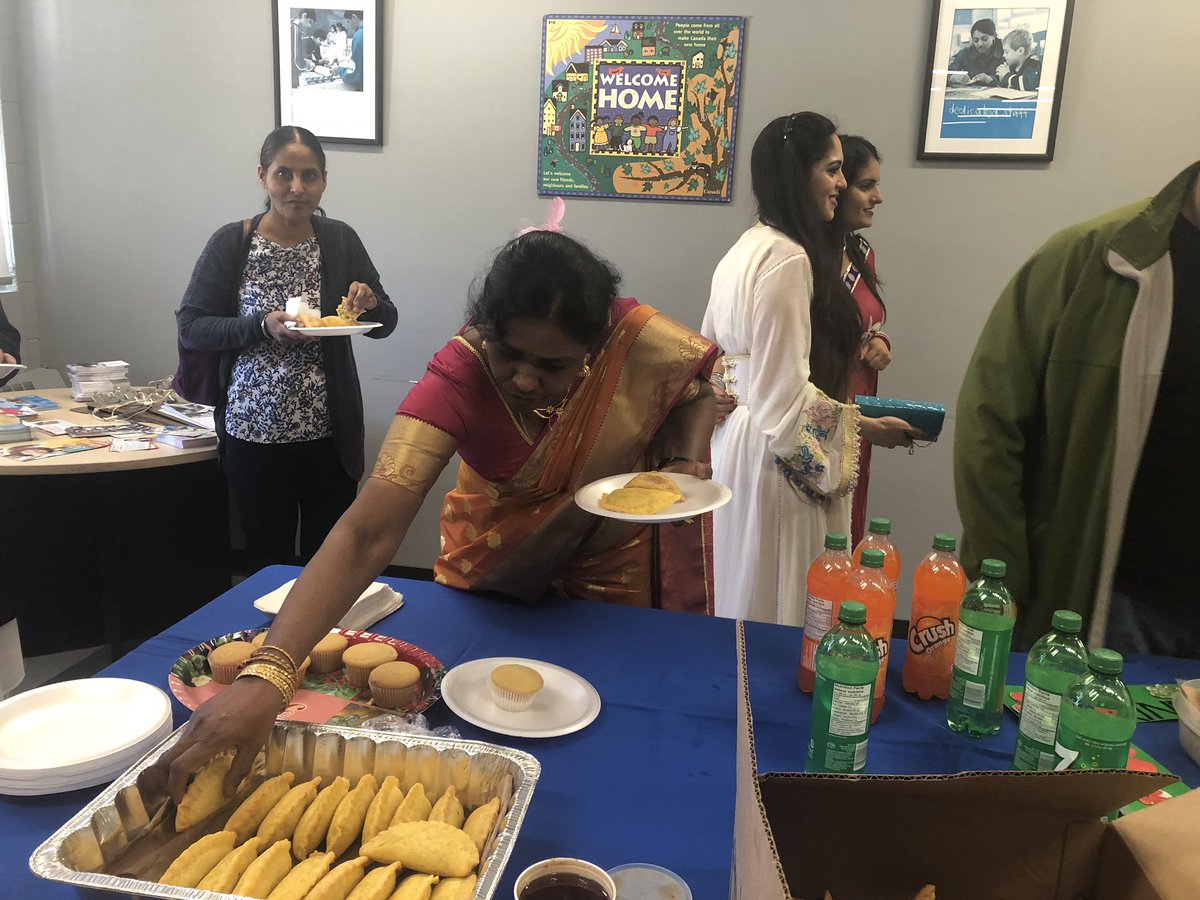 Somosas and empanadas: 2 traditional dishes shared during Education Week at Adult Ed Saturday Bramalea #adulteducationmatters #EducationWeek2019 #YOUinspire