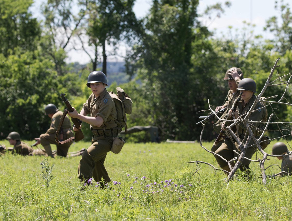 TXMilitary's tweet photo. Special thanks to @TMFMuseum and all of the military reenactors that showed up today for Open House! They'll be back tomorrow for those of you that couldn't make it today. #TMDOpenHouse #Texas #CampMabry #ATX #Austin https://t.co/GnADpLKDol