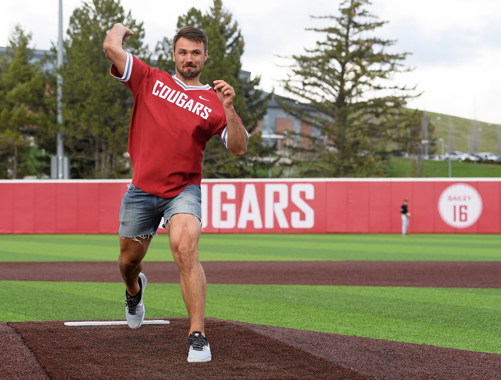 Gardner Minshew On Twitter First Pitch Comin In Hot Thanks For