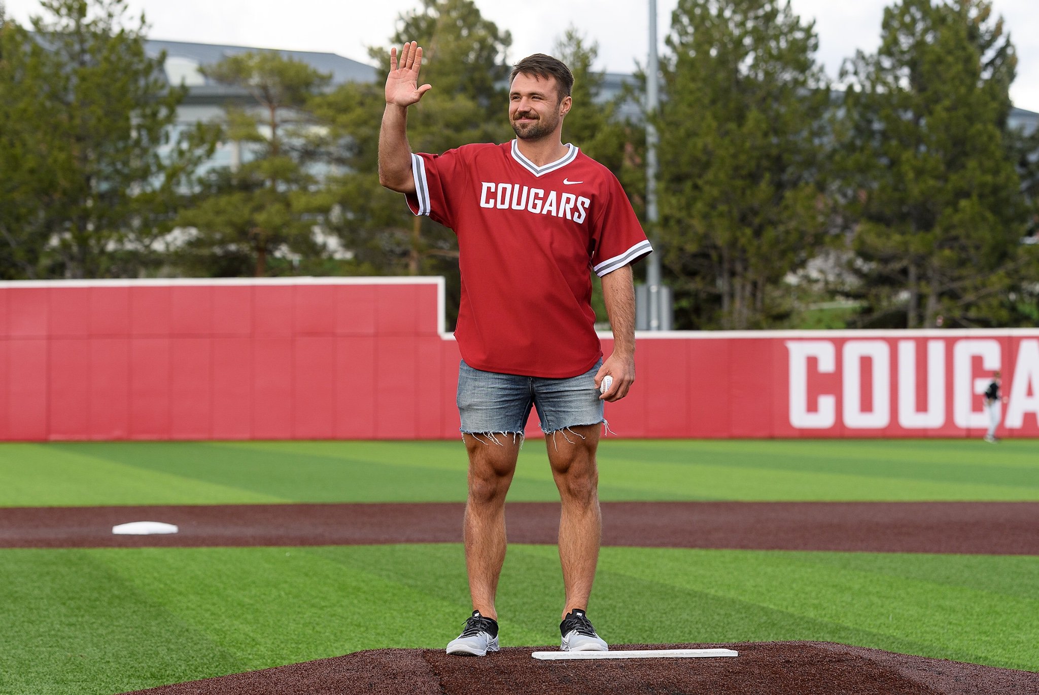 Gardner Minshew On Twitter First Pitch Comin In Hot Thanks For
