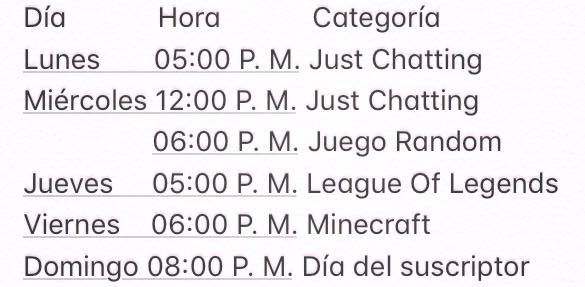 0PHY73's tweet image. Este es el calendario que tengo planeado para estas dos semanitas de vacaciones 🤪

¿Les parecen bien los horarios? 🥴