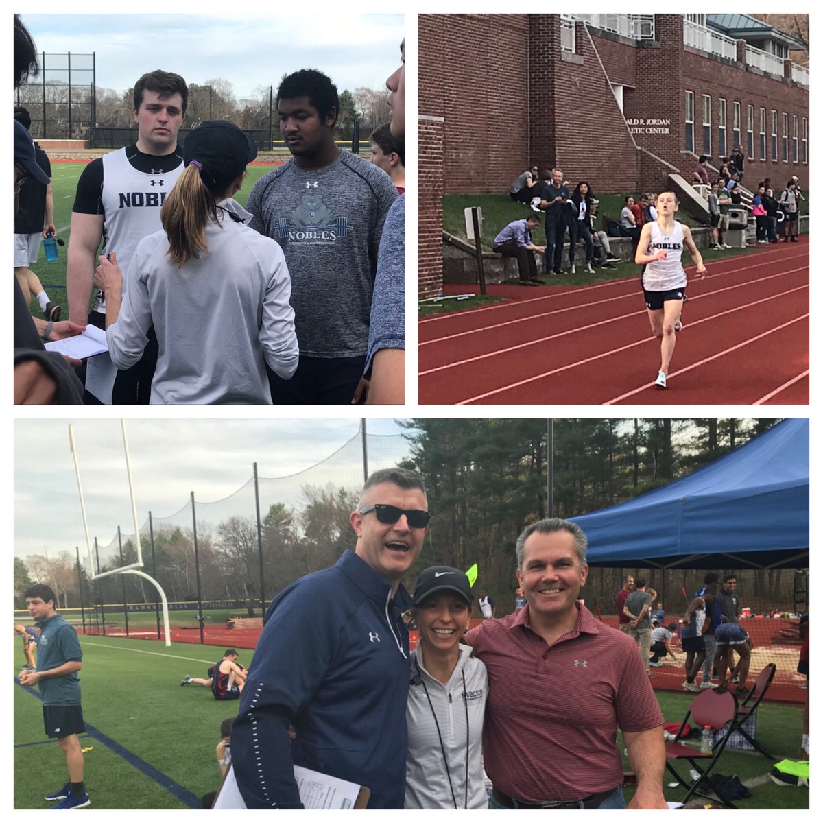 And they’re off! The first Nobles Track &amp; Field meet in almost 90 years is underway at Belmont Hill. We are so proud of our students and coaches!! <a href="/NoblesAthletics/">Nobles Athletics</a>