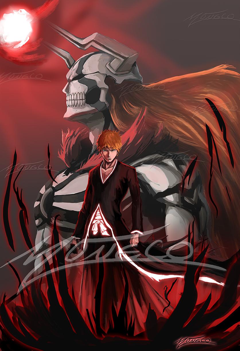 Moneco Arts 🔜Twin Cities Con on X: Ichigo and Vasto Lorde aka Full Hollow  form. One of my most recent pieces I was selling at Comic Con #artist  #bleach #anime #manga #fanart #