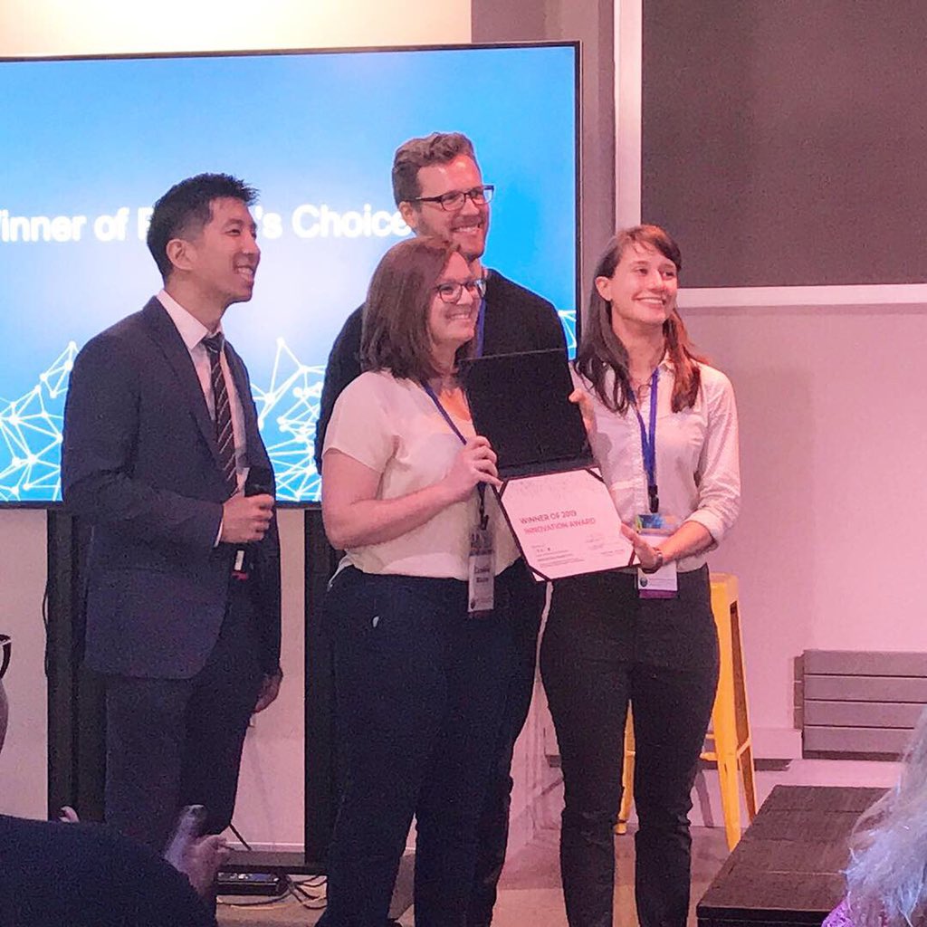 professorfun's tweet photo. Congratulations to the winning EdTech Innovation Award project, JamQ, for their kit that makes music education accessible and personalized for students! @TeachersCollege #INA2019 https://t.co/jfy0jXI8OR