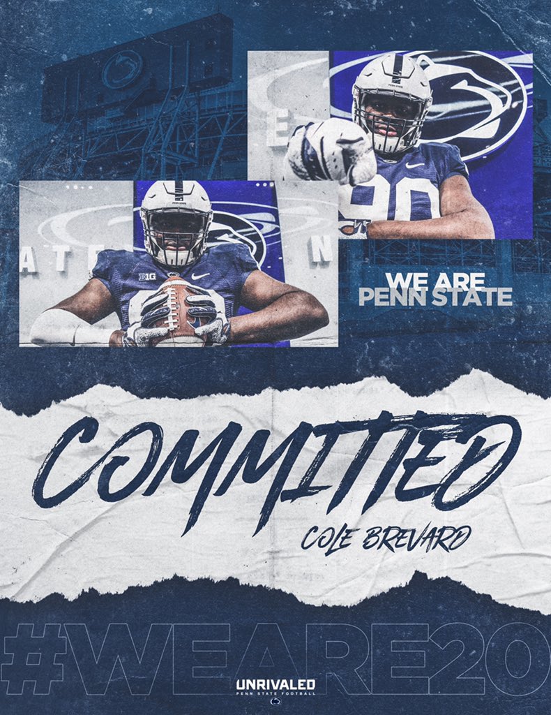 cole_brevard's tweet photo. Thank you to everyone who has helped me throughout this recruiting process.  I’m excited to announce I am 100% committed to The Pennsylvania State University! #WeAre #Unrivaled 🔵⚪️ https://t.co/ceAF5WhCEB
