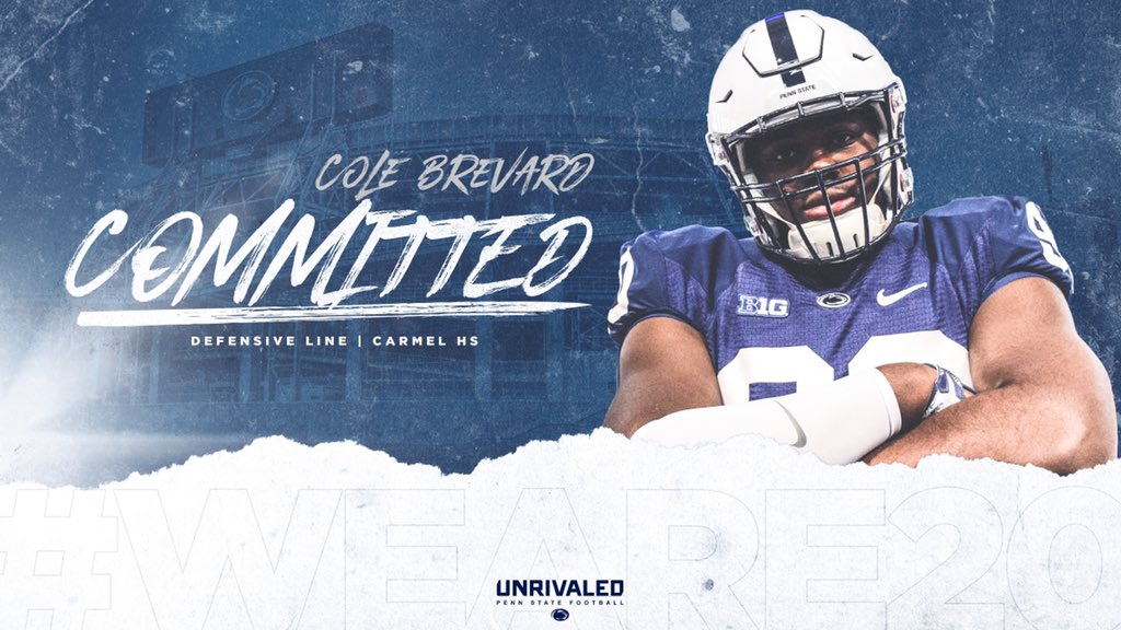 cole_brevard's tweet photo. Thank you to everyone who has helped me throughout this recruiting process.  I’m excited to announce I am 100% committed to The Pennsylvania State University! #WeAre #Unrivaled 🔵⚪️ https://t.co/ceAF5WhCEB
