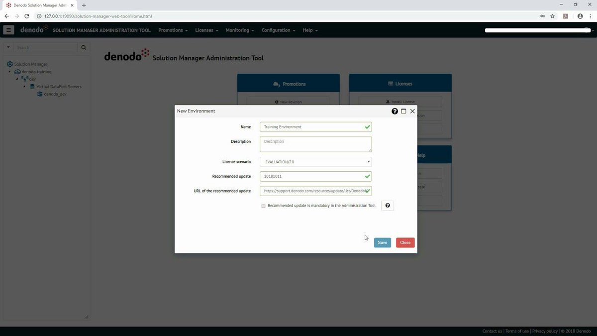 Ravi_Shankar_'s tweet image. In this video you will learn how to create new environments and clusters using the Solution Manager Administration Tool #SolutionManager #Denodo7 #datavirtualization: buff.ly/2TGRt4S
