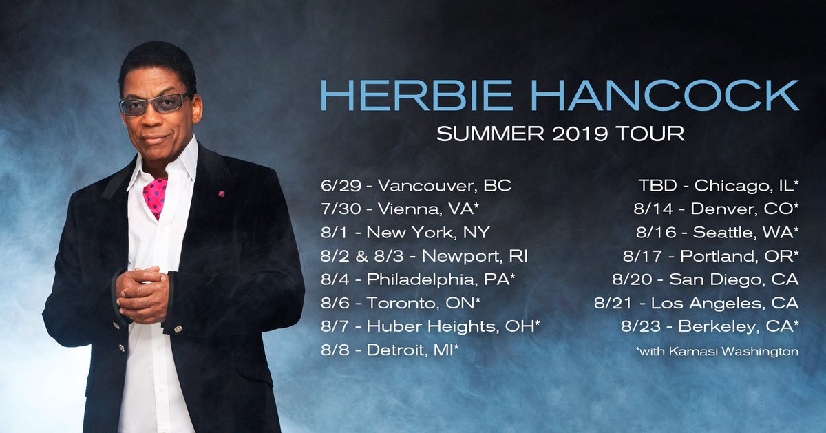 herbiehancock's tweet photo. Where are you catching Herbie this summer? Tickets and more info at https://t.co/QcOSZ53aaH https://t.co/LjalDcDLfJ