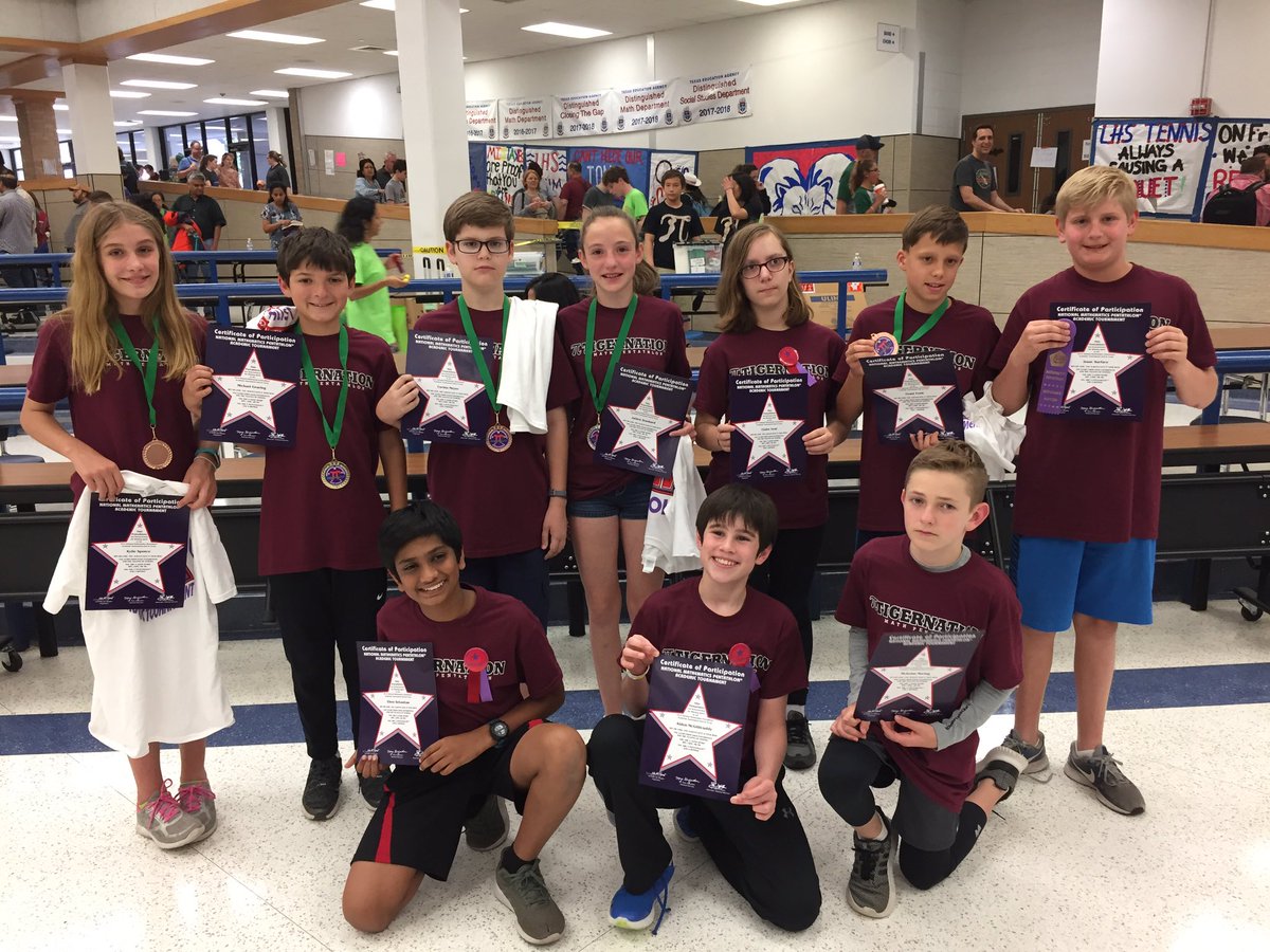dsmathquilter's tweet photo. Just like that, another Math Pentathlon tournament is complete. 1 gold medal, 1 silver medal, 3 bronze, and 1 honorable mention! Proud of their dedication and sportsmanship! #ssmsmath #SSMSyr2 #mathpentathlon #IAMDSISD https://t.co/trfYhSF0Qe