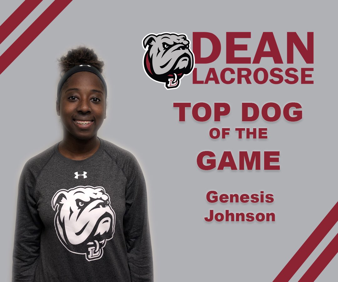 deanwlax's tweet photo. Top Dog 🐶 honors go to Genesis Johnson for scoring a career high 5 goals in today’s loss. Congrats! #AllIn #BeLikeGeorge https://t.co/7zunIl2aCI