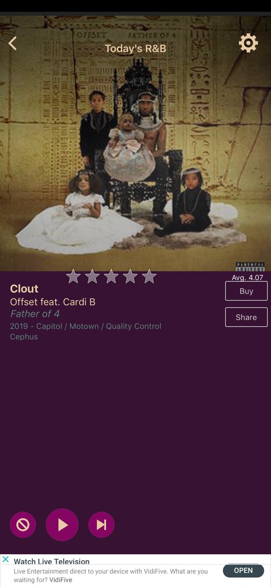 AccuRadioRandB's tweet photo. Clout by Offset feat. Cardi B on AccuRadio for new R&amp;B! https://t.co/bNUuI6SVTC