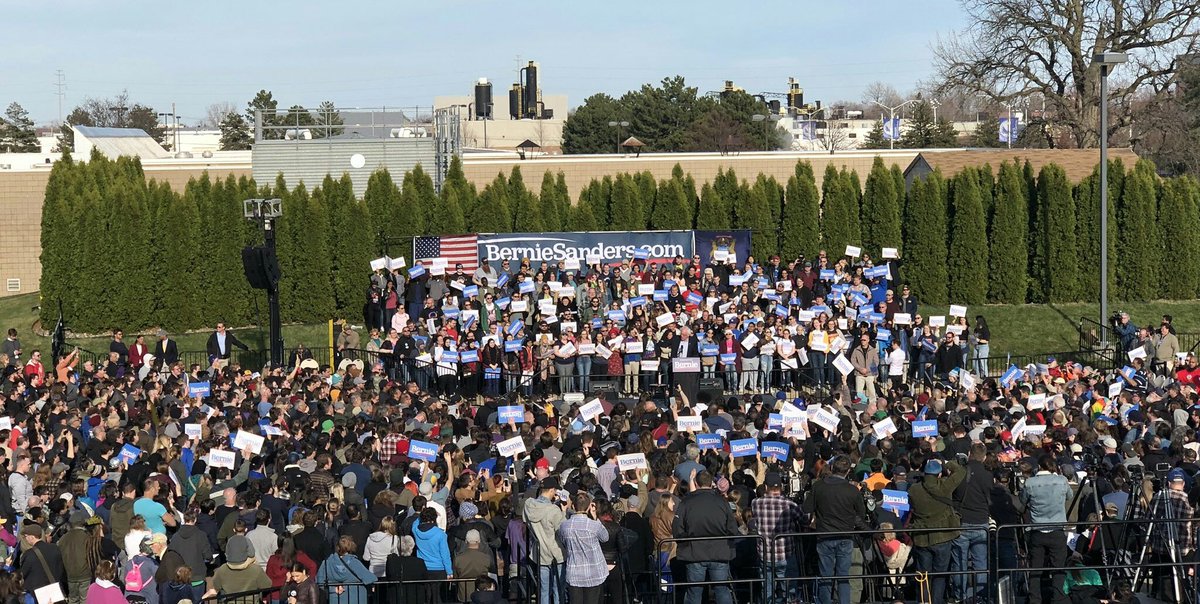 PatrickSBruck's tweet photo. We're going to defeat Trump &amp; turn the tide against bigotry &amp; hate.

We're going to rebuild this country &amp; set our sights again on improving, not exploiting, our planet.

We're going to elect @BernieSanders!

#Bernie2020 #BernieInWarren #BernieInPittsburgh #NotMeUs https://t.co/ElSLPqVuiE