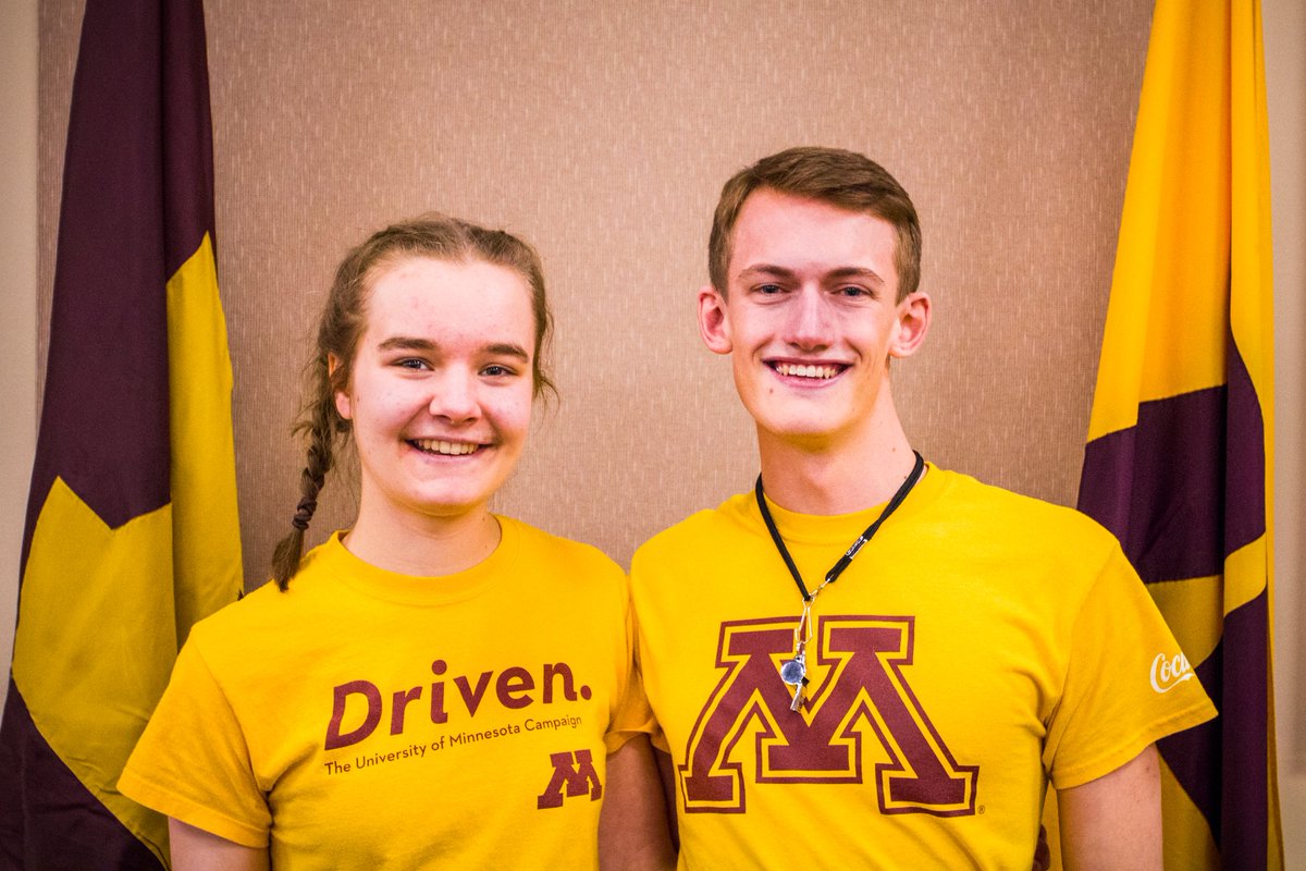 UMNmarch's tweet photo. We're proud to announce our Drum Major and Block Captain for the 2019 season!

Congratulations to Chamberlain Gregg, Drum Major, and Bethany Mestelle, Block Captain, of the Pride of Minnesota. We look to seeing what next season will bring!

#umnmarch #skiumah https://t.co/S04SUE7e9f