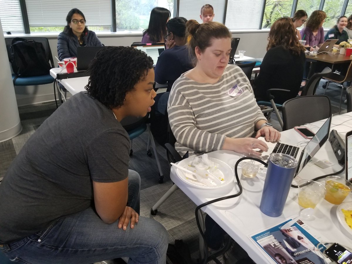 CodeCocktailsKC's tweet photo. Working through the worksheet!
#KCWiT #KCTech #KCevents #LadyDevs #CodingCocktails #KansasCity #KC #CommandLine #VersionControl #Git #Github https://t.co/98P6JFenTd