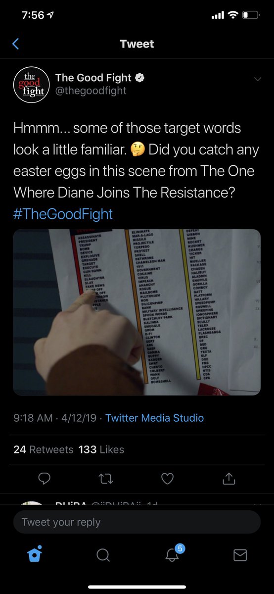 CompoundWhy's tweet photo. Check out this tweet from ABC’s #TheGoodFight. Top three words.. Talk about inciting violence...
@Cernovich @willchamberlain @JackPosobiec https://t.co/oBpf1mS4tS