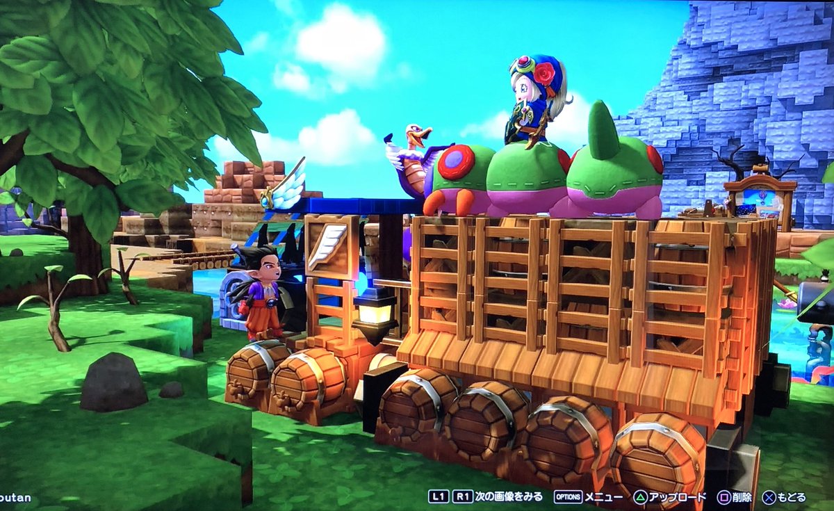コウたん Dqb2 ツシマ ドラクエビルダーズ2 働くクルマシリーズno 番外編 運搬用小型トラックを購入 元ネタはエイドルさんの初代ビルダーズで作られたトラックです ご本人より許可頂けたんで新アイテムを使ってリメイクさせてもらいました エイドル