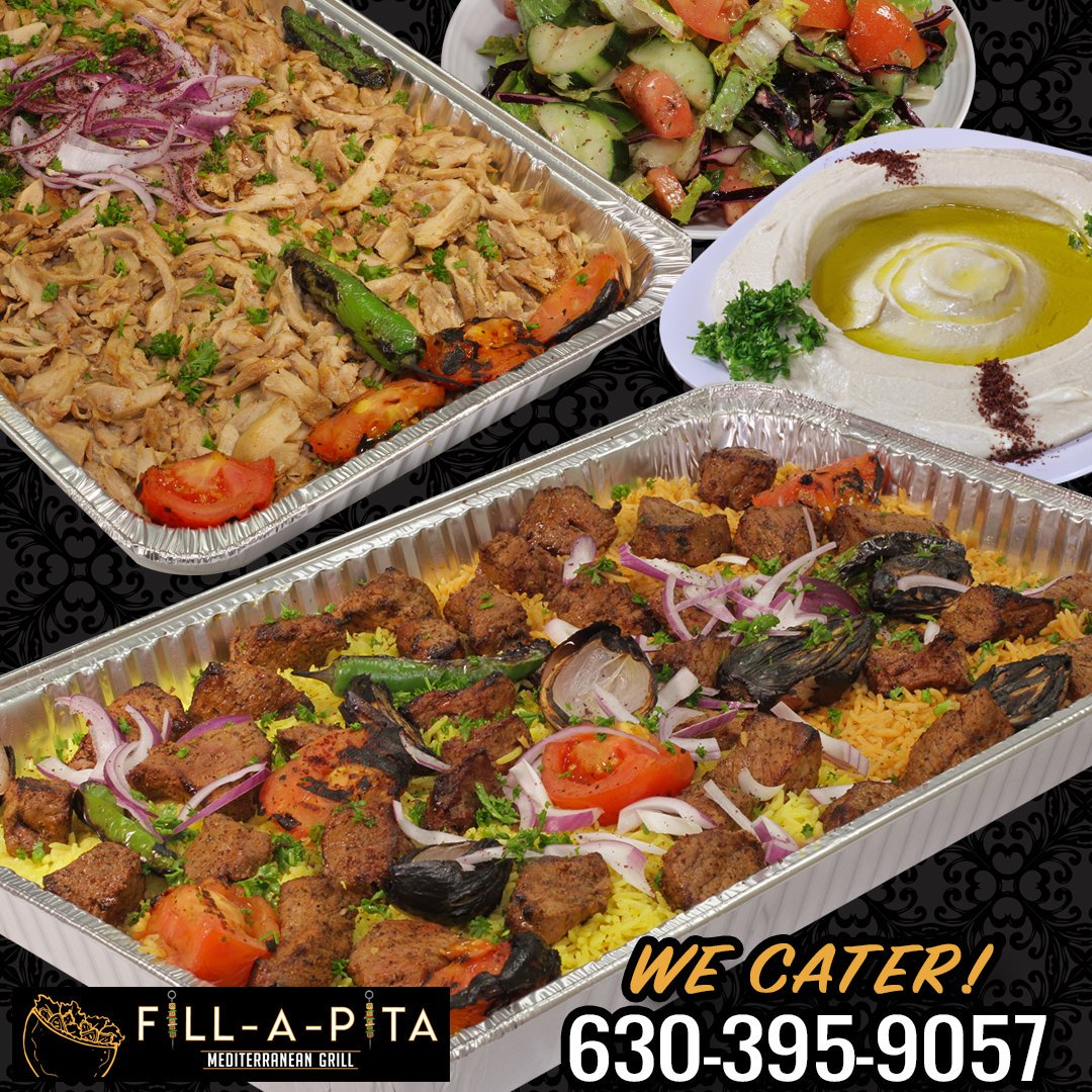 FillAPitaNow's tweet photo. The western suburb's best #Mediterranean catering! #FillAPita #DownersGroveIL #yelpchicagoburbs #Shawarma #kabobs https://t.co/LPNCvI5kL5