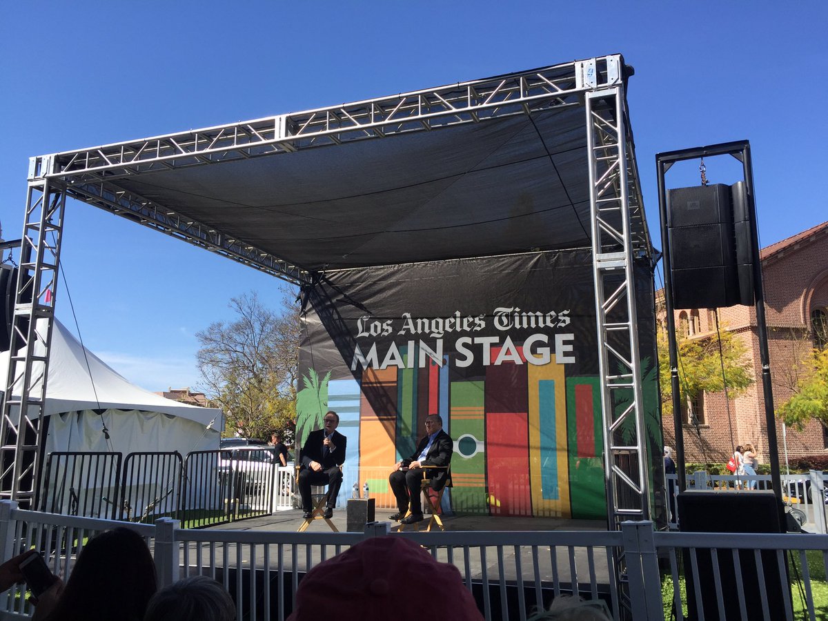 It was so great hearing @Lawrence talk today at @latimesfob, huge crowd  to see you sir! It was a fantastic Q&A! #FestivalofBooks