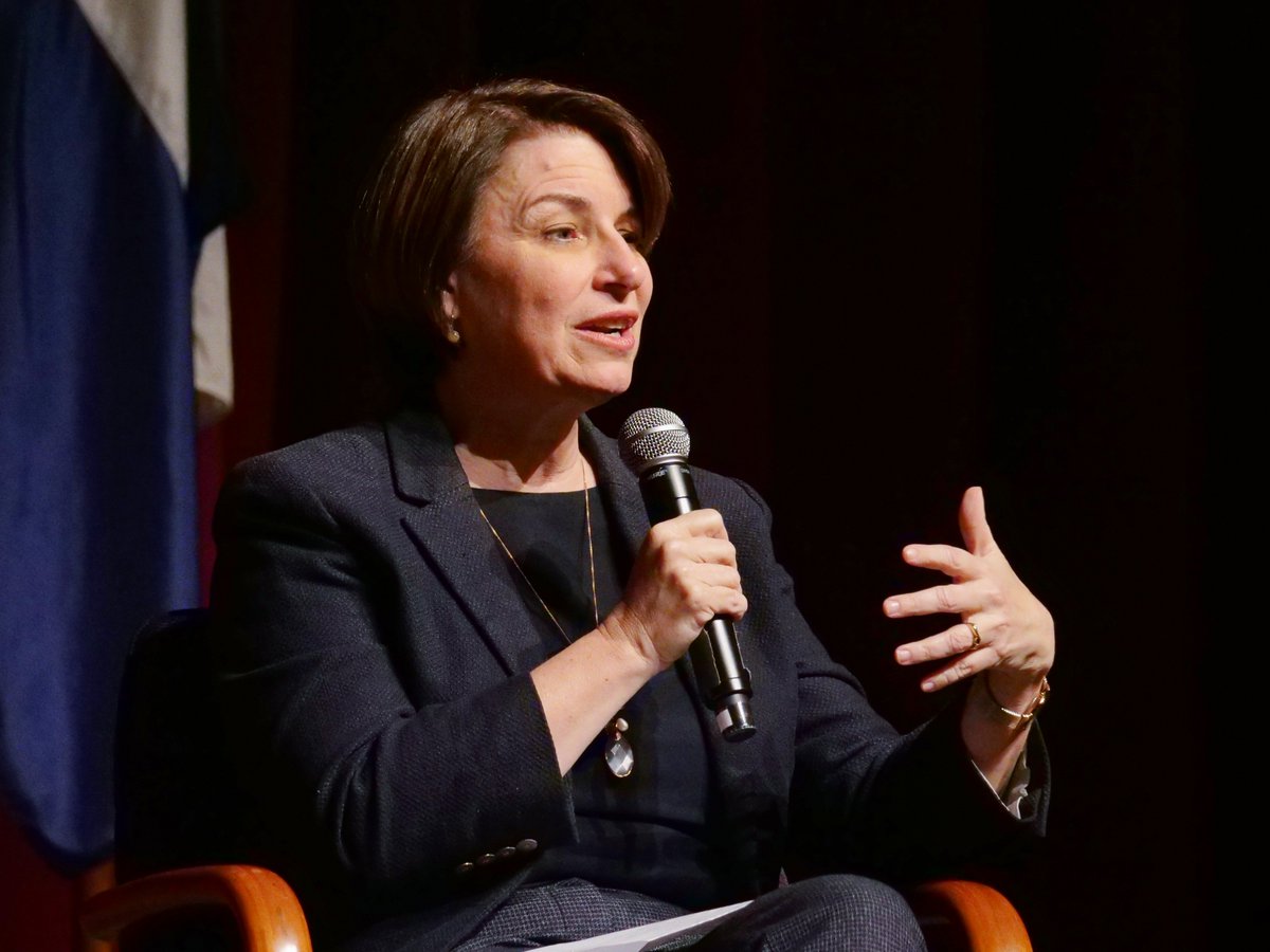 CWABoulder's tweet photo. Grateful to @amyklobuchar for closing out the 2019 Conference on World Affairs at @CUBoulder at the Molly Ivins Memorial Plenary. Thanks to all for a great week! #CWABoulder https://t.co/kOg1EfmMM4