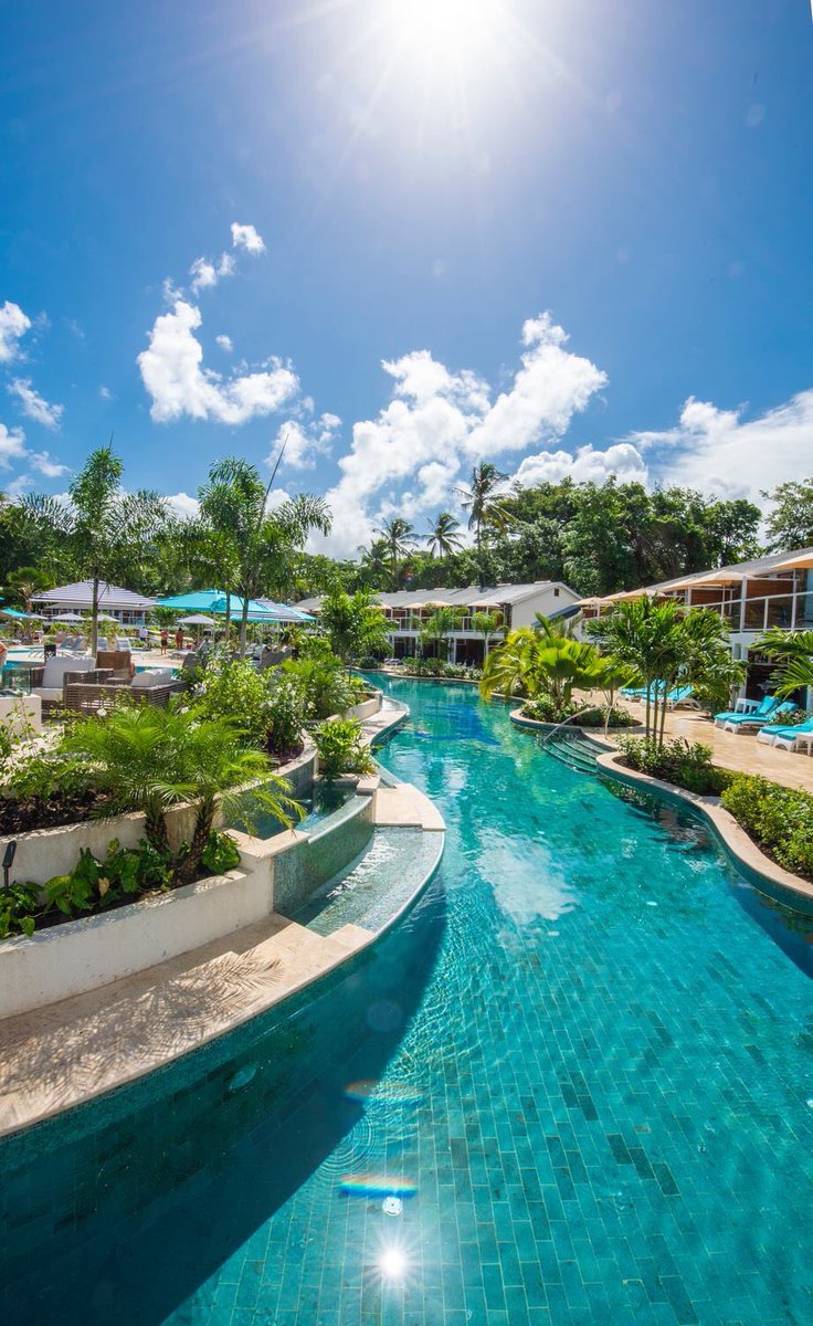 On this rainy day, we thought we would share some sunshine. This is the newest innovation at #SandalsHalcyonBeach, now home to the Caribbean’s longest river pool -anyone want to go? We've save you a spot! For more information, call @LeadersMemphis at 901-377-6600. #HoneyMoon
