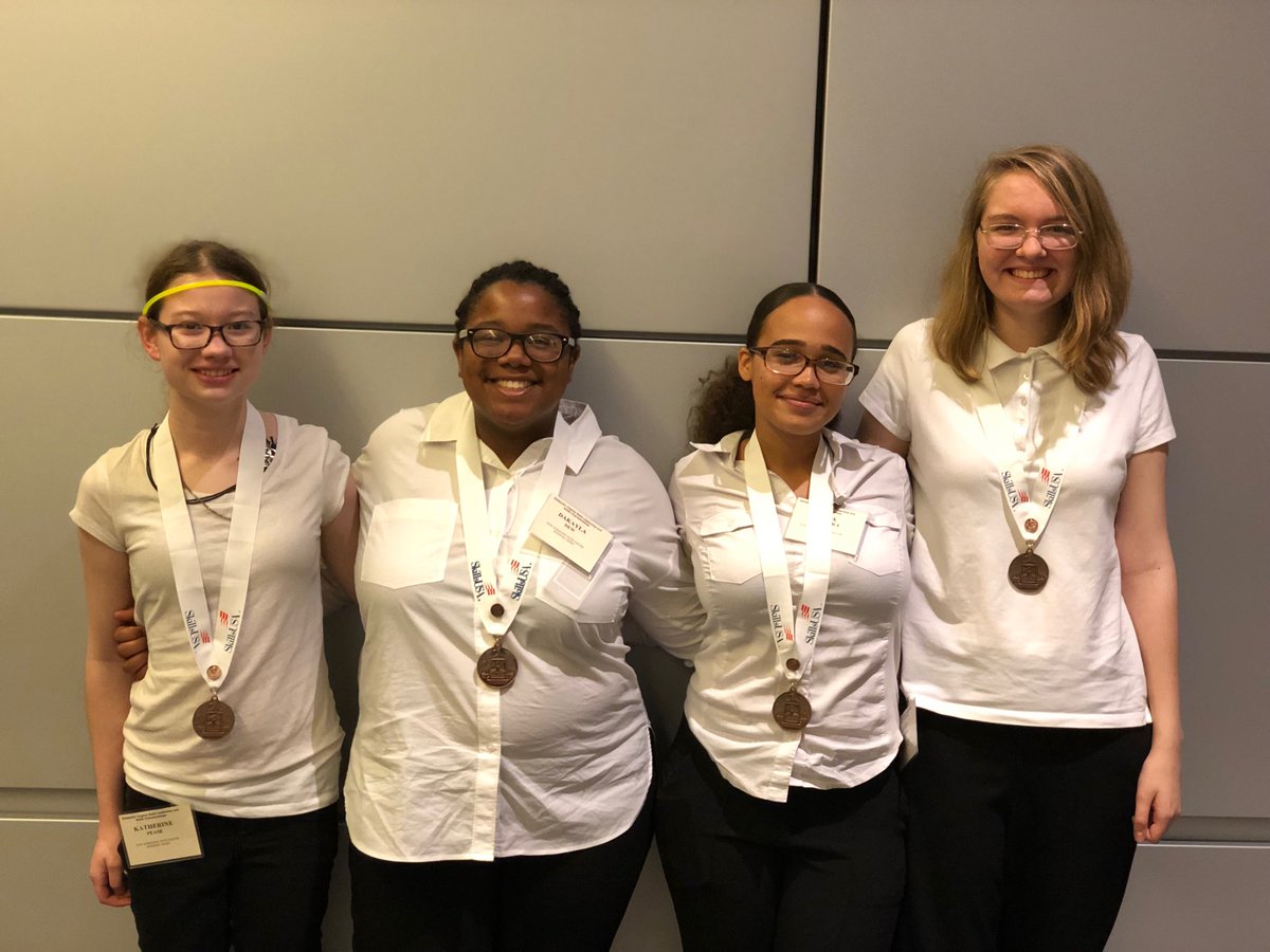 DrMelissaBryant's tweet photo. Congratulations Haley, Olivia, Dakayla, Katie &amp; Ms. Rosson (Woodside Lane) on their 3rd place quiz bowl win @ SKILLSUSA state competition!!!  #BoldlyGoing https://t.co/q0lb3tw6ab