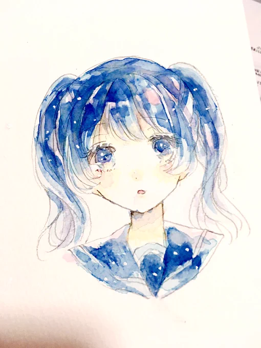 水彩がんばります? 