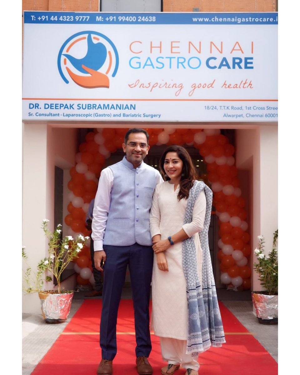 actorramya's tweet photo. Bro launches his own clinic #ChennaiGastroCare 
Proud sis ❤️ . https://t.co/G3ZXVnfLhq