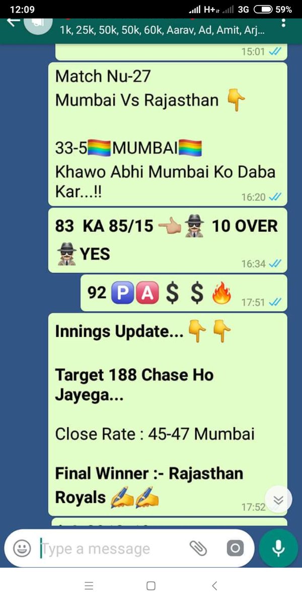 IplFix's tweet photo. BACK TO BACK TIPS PASSED 

RAJSTHAN  WIN  
RCB WIN PASSED 

100% suore short match Report
♥ IPL29th match Kolkata Knight Riders 🆚 Chennai super. Kings

HYDRABAD  VS DELHI 

FIXED MATCH LIFE TIME LOSS COVER MATCH 

WHATSOPP NO  +919609903462 https://t.co/g9JnL0L0du