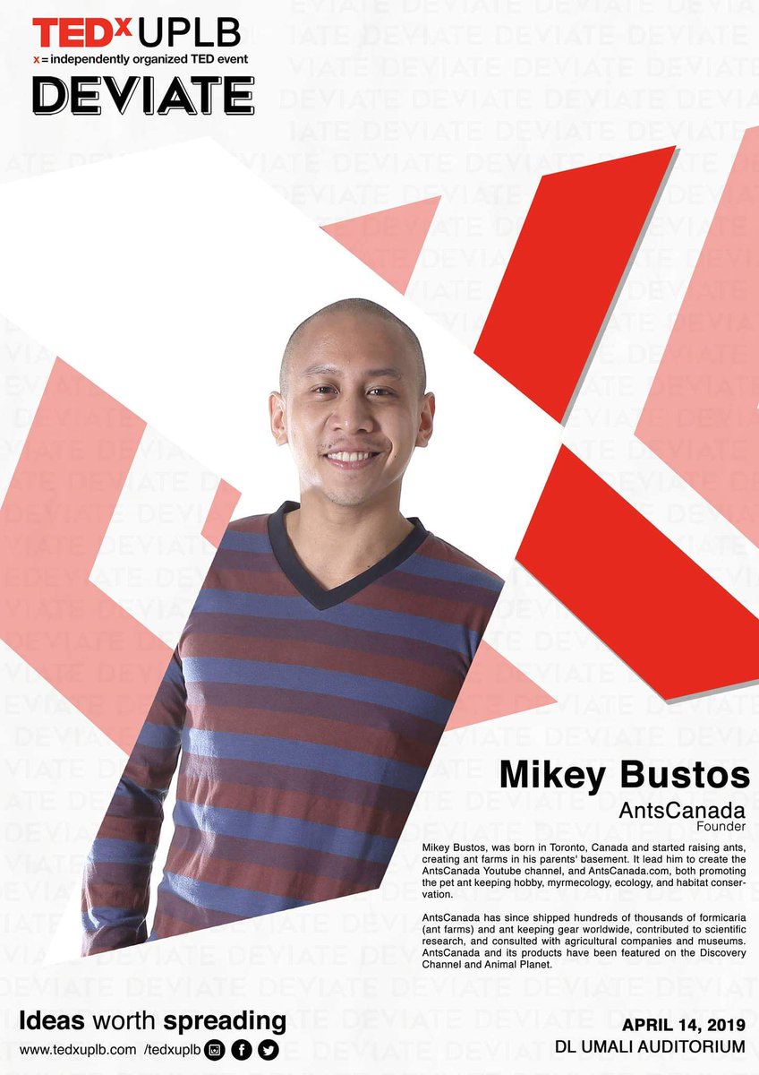 TEDxUPLB's tweet photo. "What if I tell you guys that keeping a pet ant is so much more fulfilling and enriching than a pet dog, cat, or horse?" - Mikey Bustos
#TEDxUPLB2019 #DeviateUPLB https://t.co/Kmy5hR5vyW